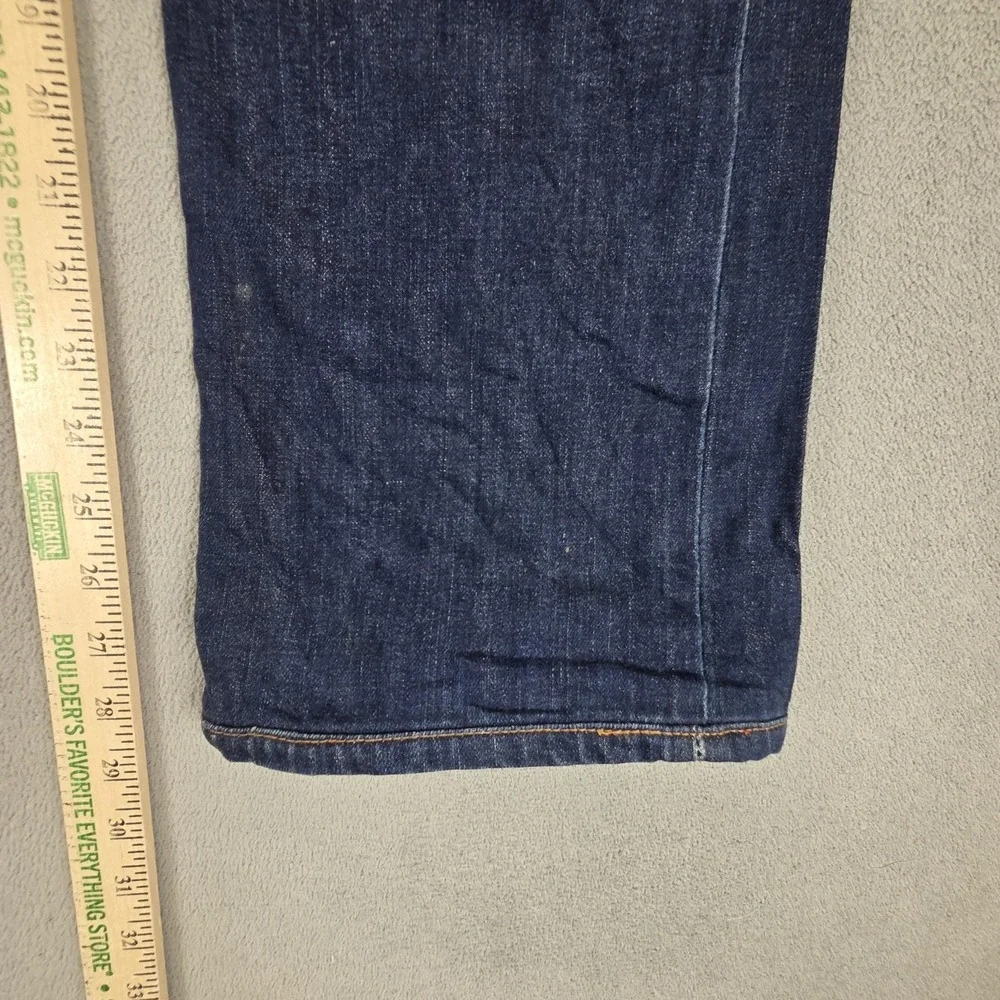 Levis Selvedge Jeans Mens Blue‎ Dark Wash Straight Regular Fits 31x29